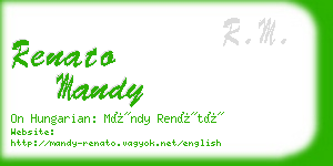 renato mandy business card